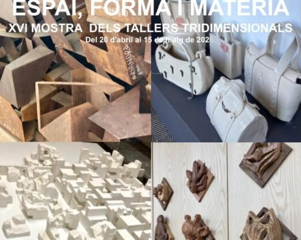 Exposició dels treballs de Taller Tridimensional de 1r curs